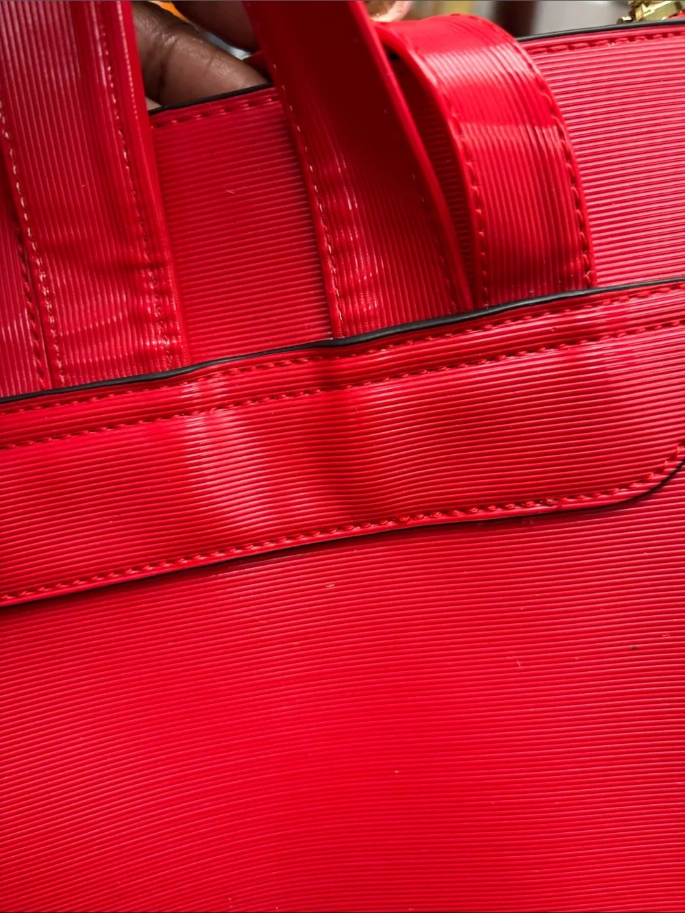 Steve Madden Red Logo back pack/laptop Tote - Pristine, no call out - NWT#020